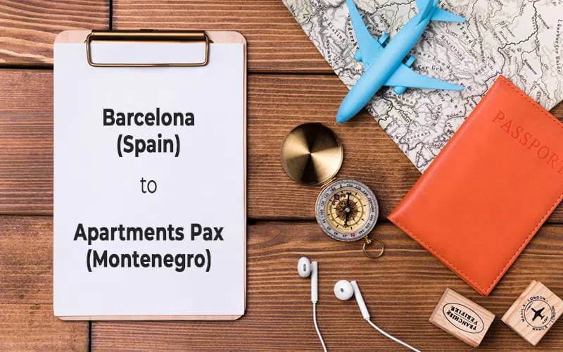 Rute prevoza od Barselone (Španija) do Apartmana Pax Herceg Novi